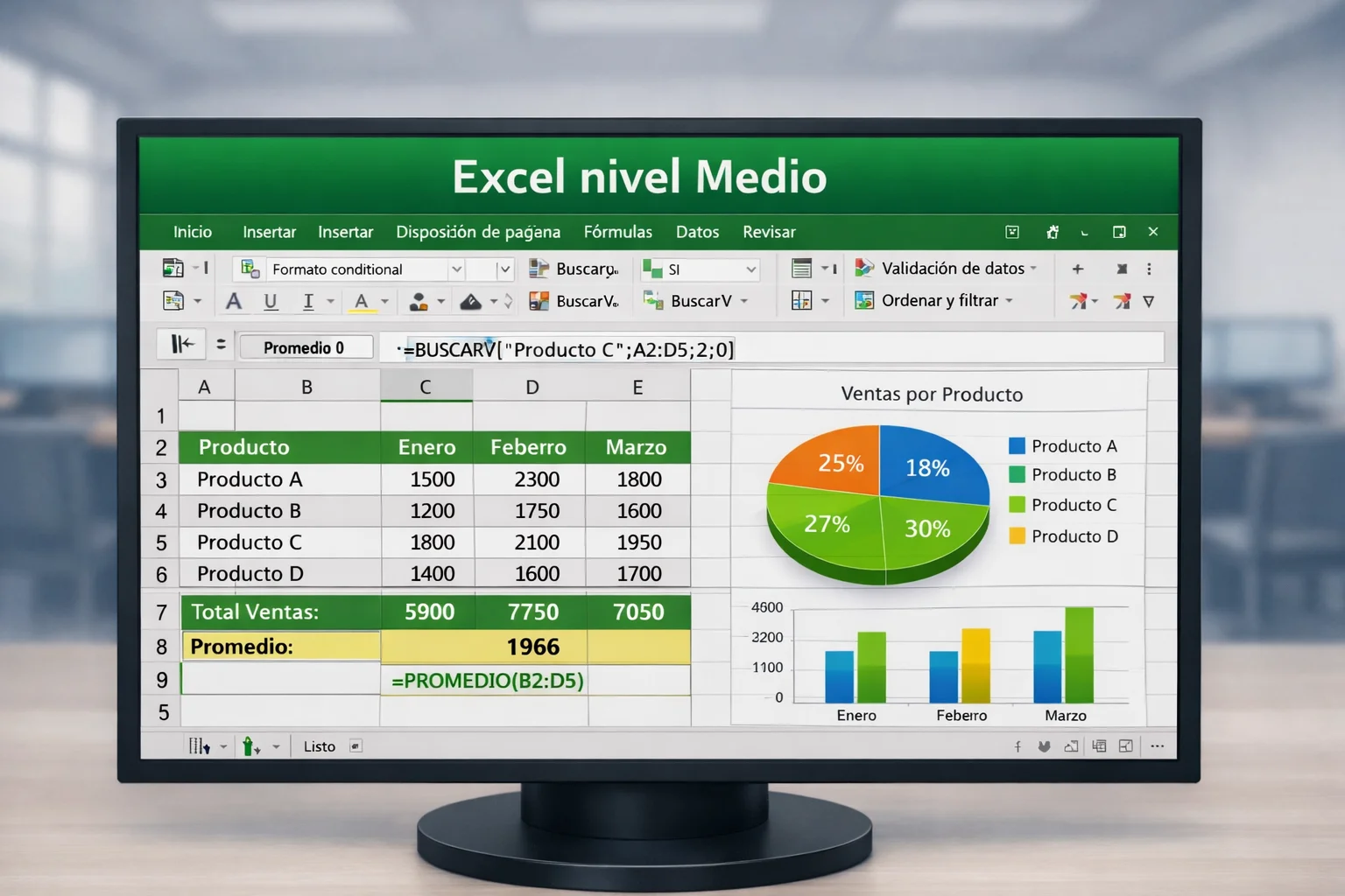 Curso Excel nivel medio Madrid
